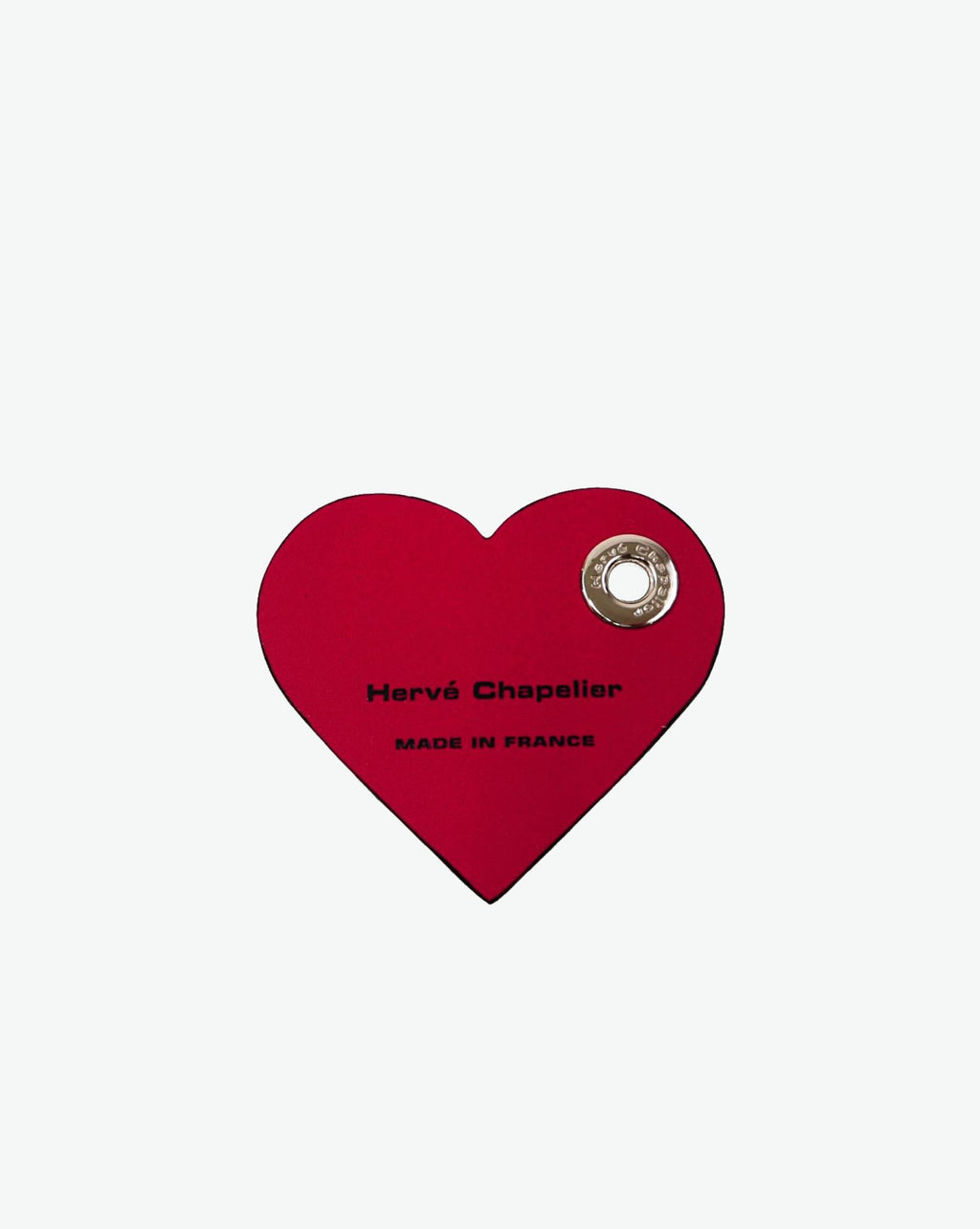 122L charm, XS size, eyelet, Hervé Chapelier logo, 20 rouge, leather