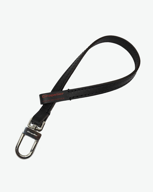 1660L lanyard, S size, Hervé Chapelier, 09 noir, leather