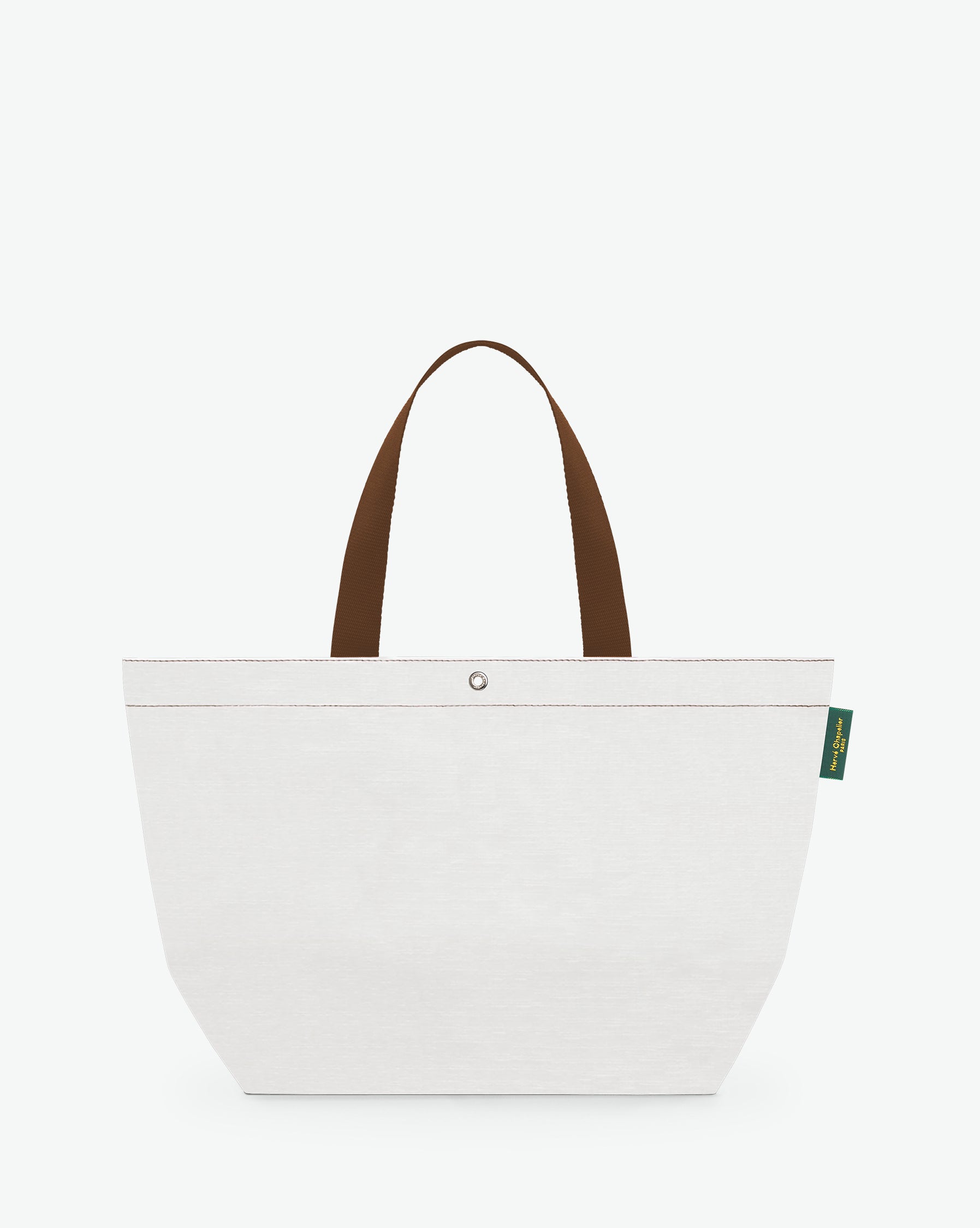 Sac cabas marché coloré en polypropylène, à fond rectangulaire et dans une taille M, aux poignées longues de couleur en polyamide et à l'œillet décoratif. Idéal pour un porté à l'épaule.