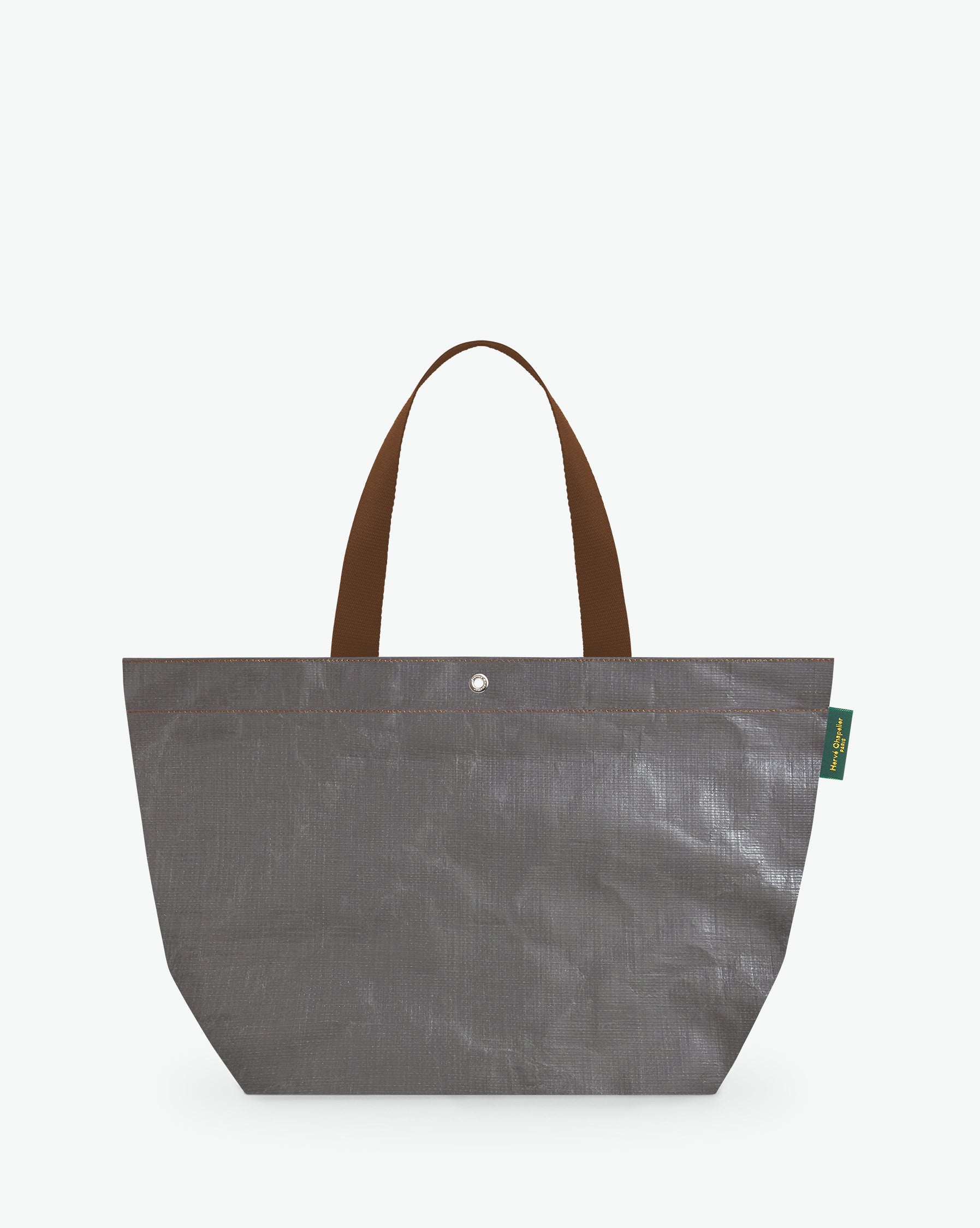 Sac cabas marché coloré en polypropylène, à fond rectangulaire et dans une taille M, aux poignées longues de couleur en polyamide et à l'œillet décoratif. Idéal pour un porté à l'épaule.