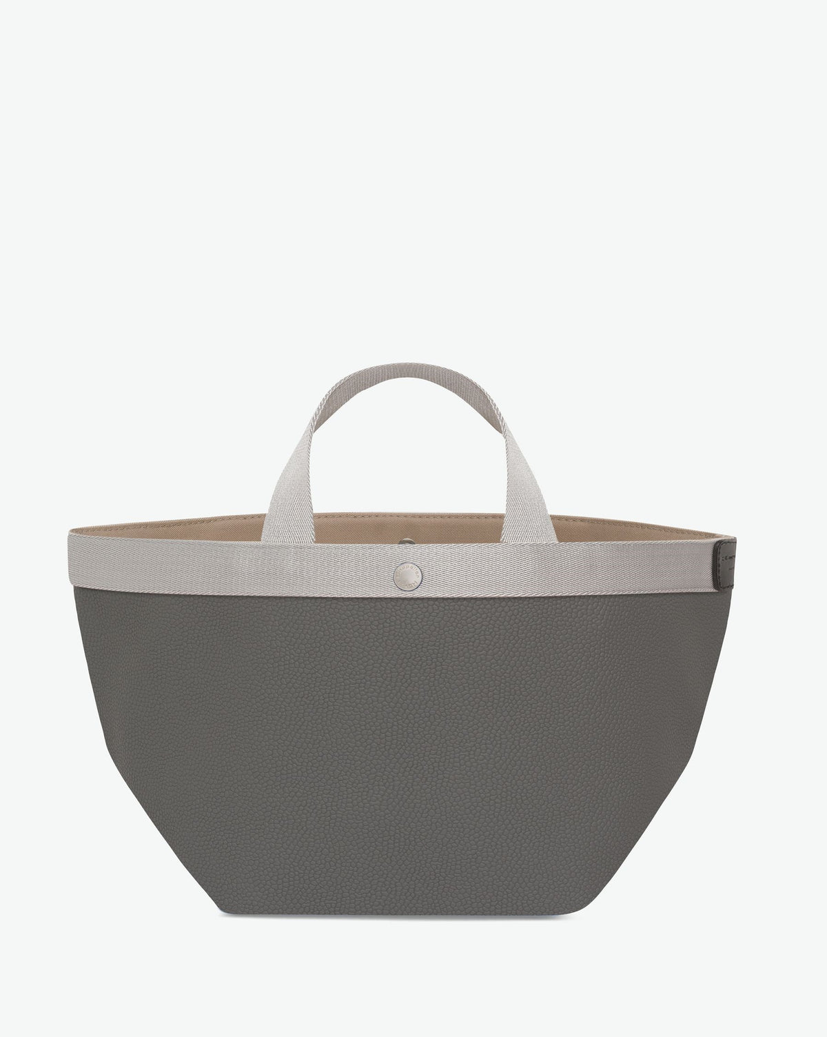 707GP Handbag - Granit Argent in pebbled grain coated canvas 