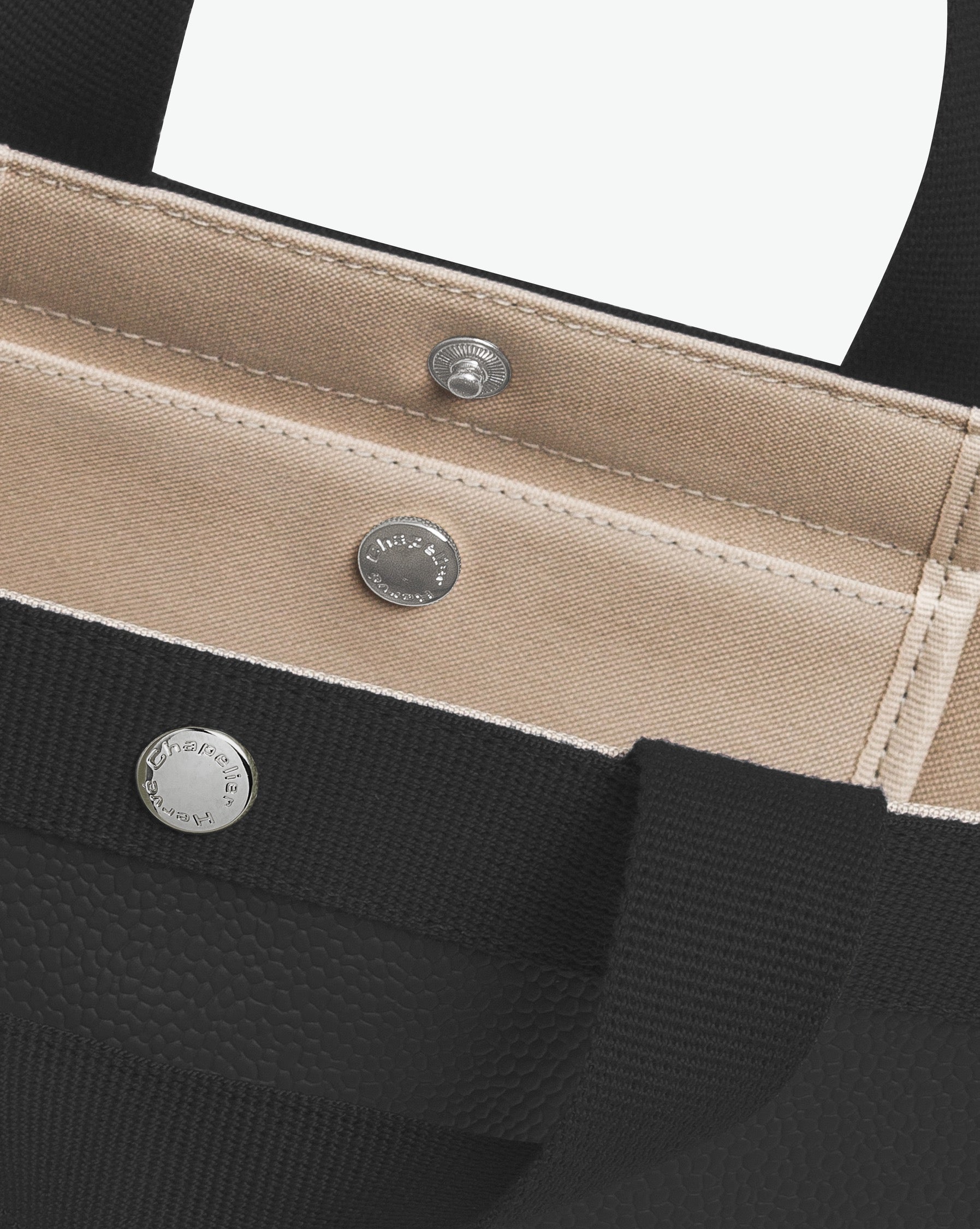 707GP Handbag - Granit Argent in pebbled grain coated canvas