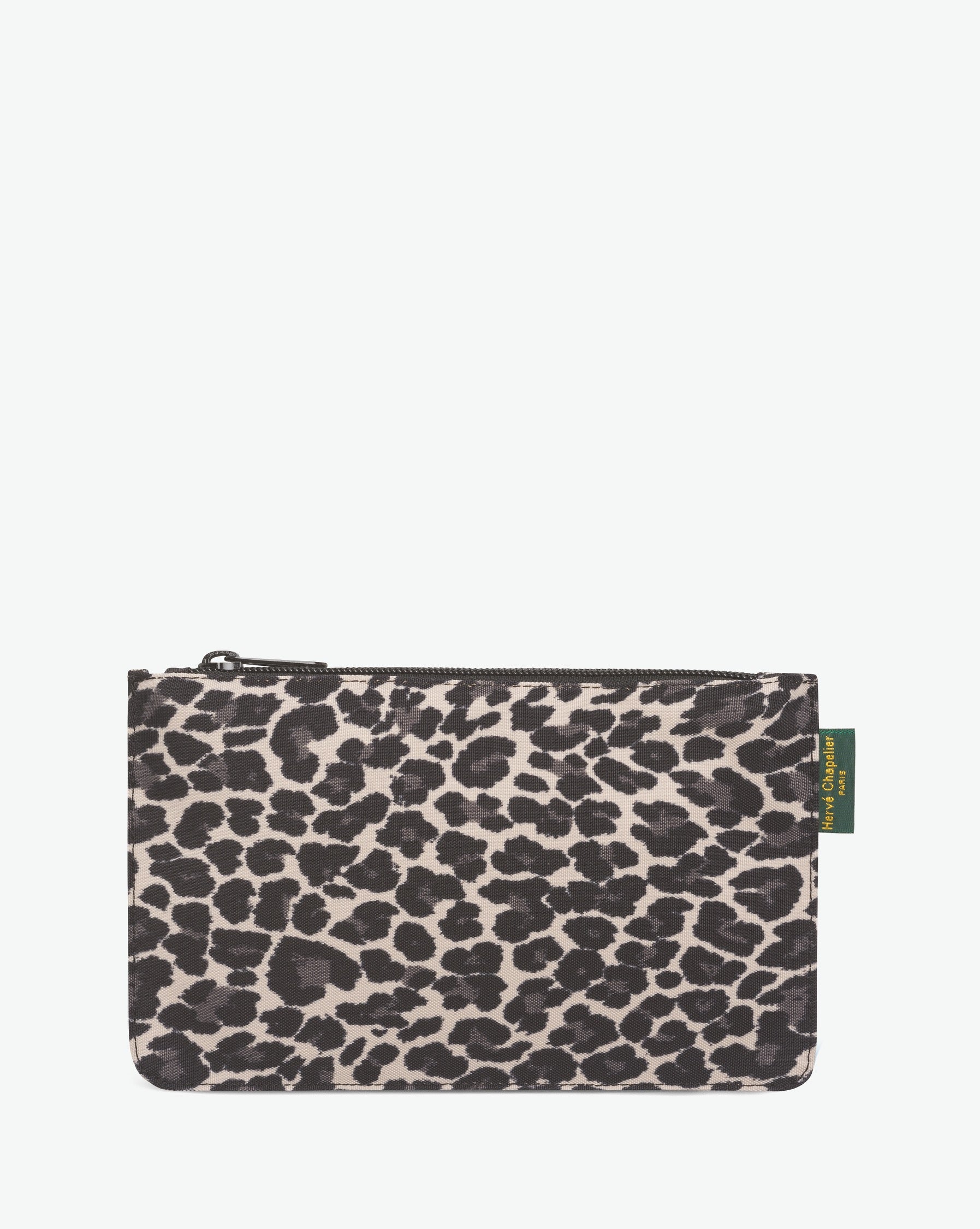902F Pouch - Panthere Blanc Gris in printed nylon – HERVE CHAPELIER