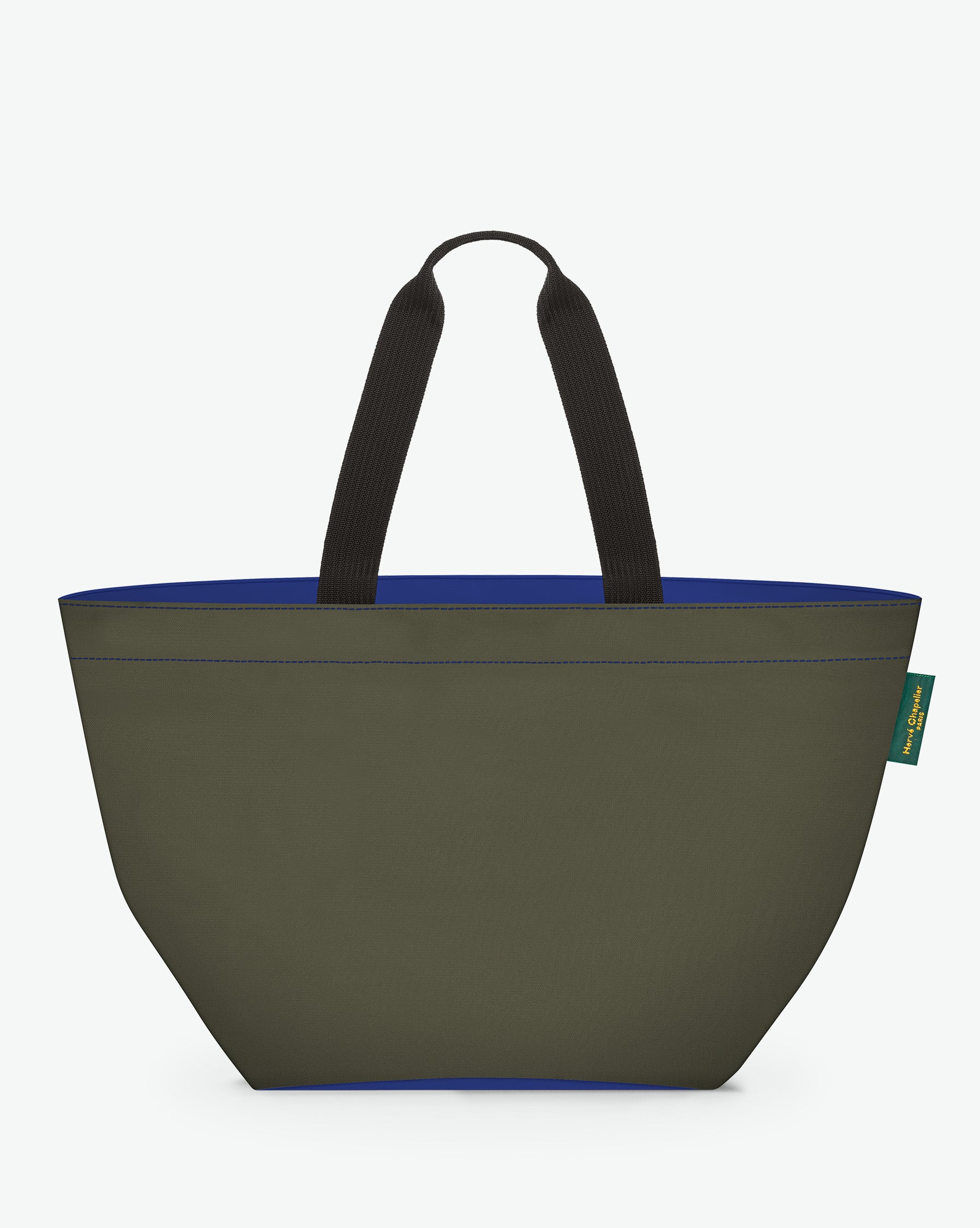 913N Shoulder bag - Bleu Lave Moka in two-tone nylon – HERVE CHAPELIER