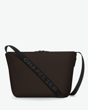 【美品】Herve Chapelier　ショルダーバッグ　黒　メッセンジャー HERVE CHAPELIER - OFFICIAL WEBSITE - Bags made of pebbled grain