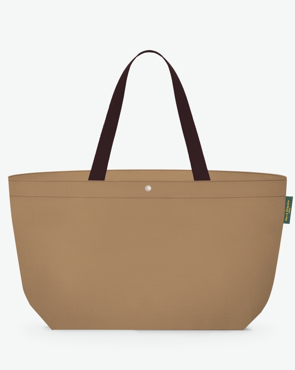 Hervé Chapelier -  - "Packshot of a 2839C travel bag rectangular bottom
with long polycotton handles and a zipper and an inside pocket.
This extra-large bag is made of solid polyamide.
Sac cabas a poignees courtes en polyamide format XL"