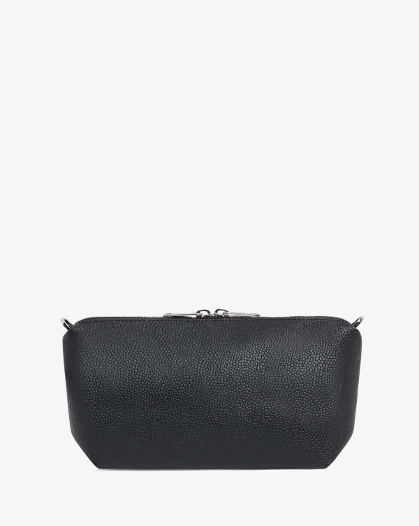 Hervé Chapelier -  - Packshot of a 8784G clutch bag pouch rectangular
with a zipper and 2 rings, in a small size.
The tote is made of pebbled grain coated canvas.
Sac pochette rectangulaire toile enduite dans une taille M