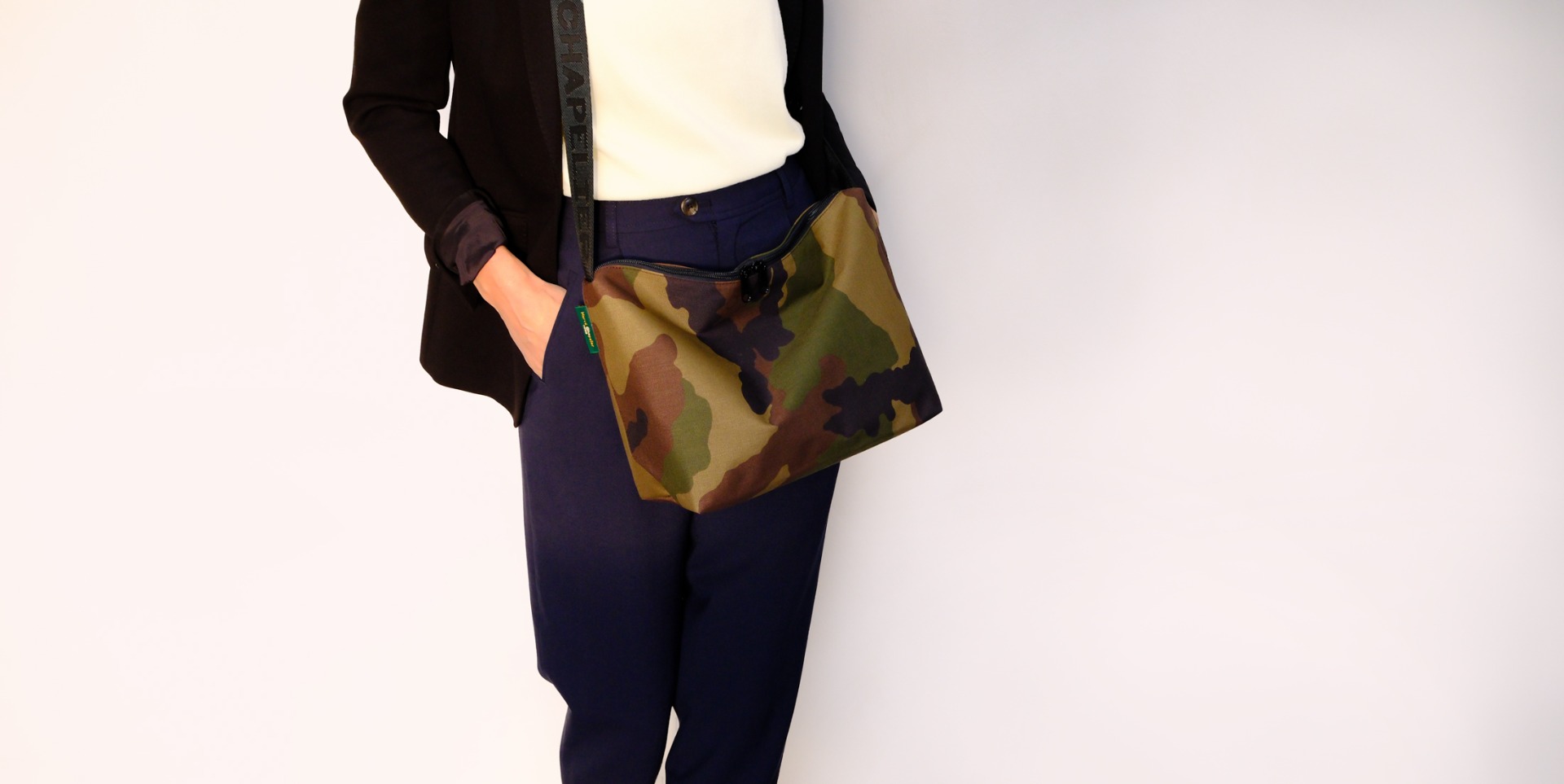 Hervé Chapelier - 1754WJQ - Sac bandoulière fond rectangulaire