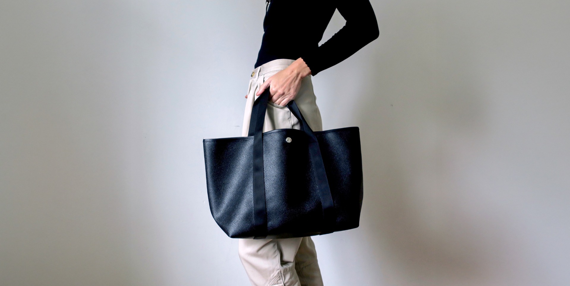 Hervé Chapelier - 615G - Sac porte main fond rectangulaire
